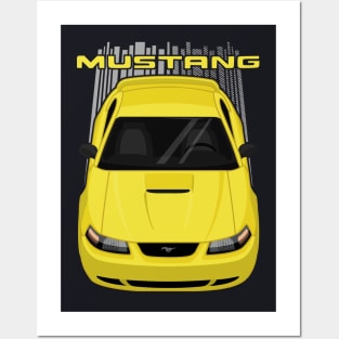 Mustang GT 1999 to 2004 SN95 New Edge - Yellow Posters and Art